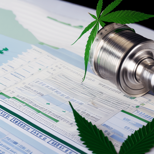 An image of a person filling out a medical form, a Delaware map outline, a cannabis leaf, a stethoscope, and a checklist, all conveyed without text